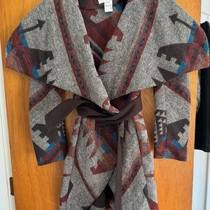 American Rag Multicolor Patterned Cape